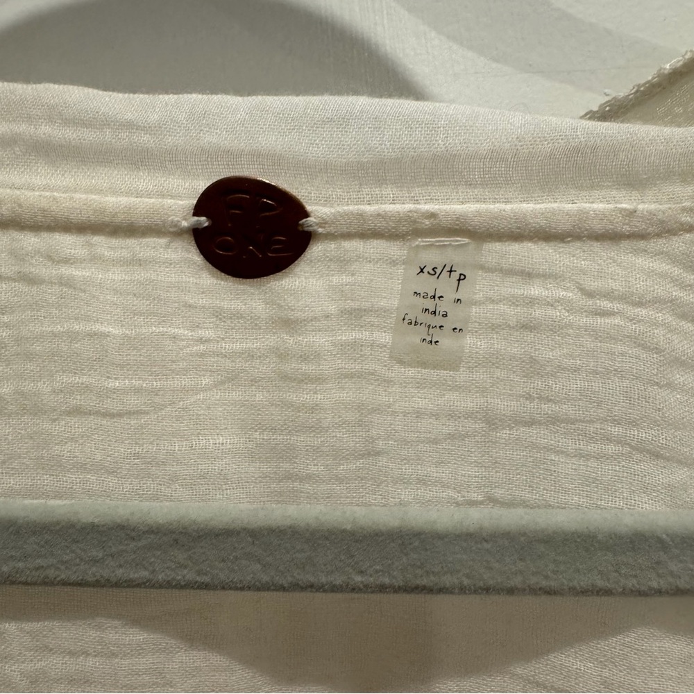 FP 1 Elodie Elegant Cream Button-Down Blouse - Picture 2 of 5